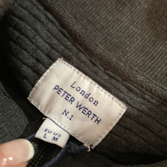 MENS PETER WERTH 1/4 zip sweater - Picture 7 of 11